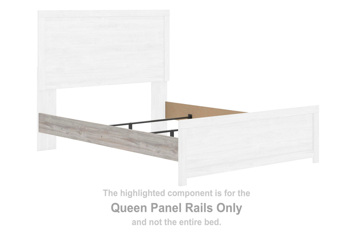 Broachmyn - Queen Panel Rails - Gray