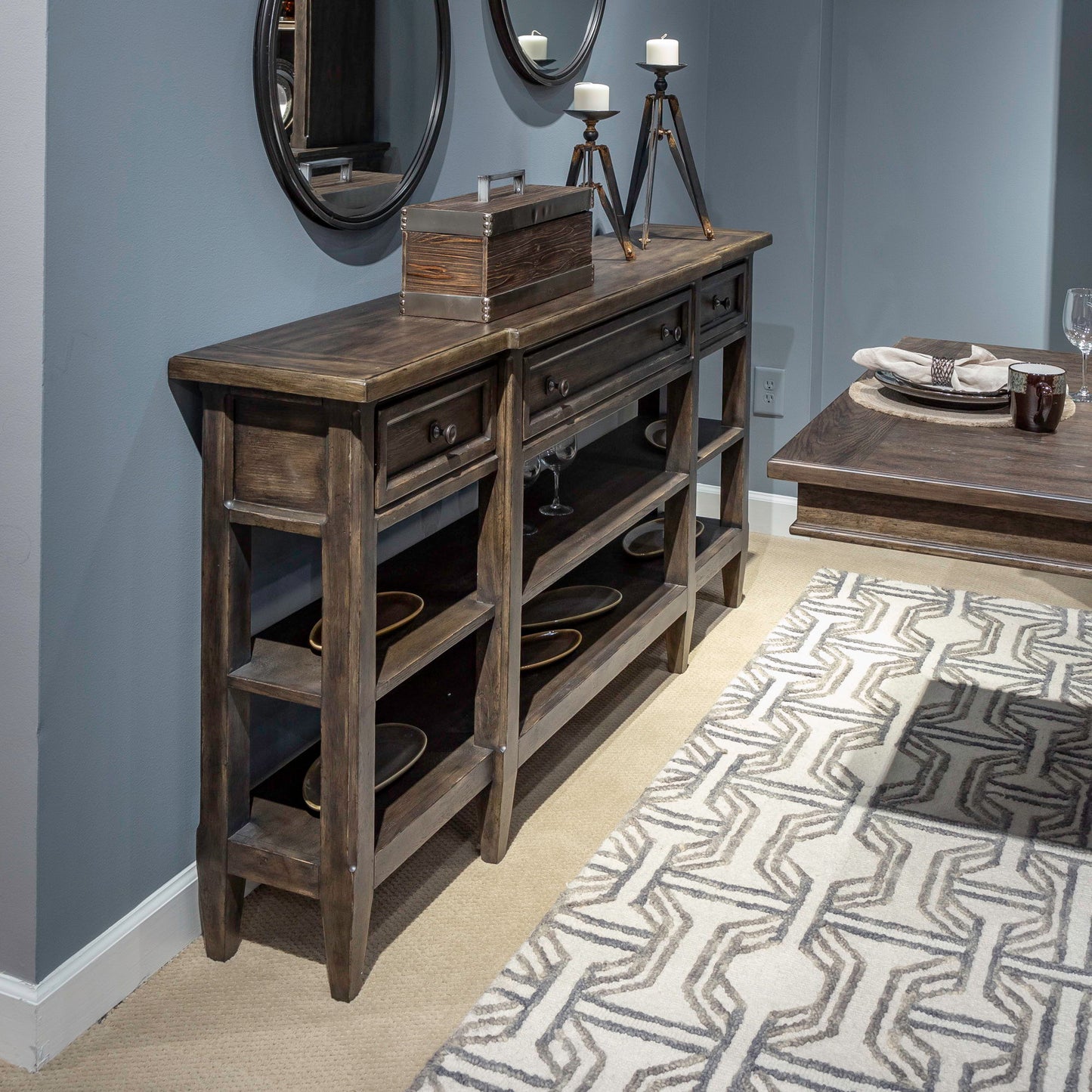 Paradise Valley - Hall Console Table - Saddle Brown