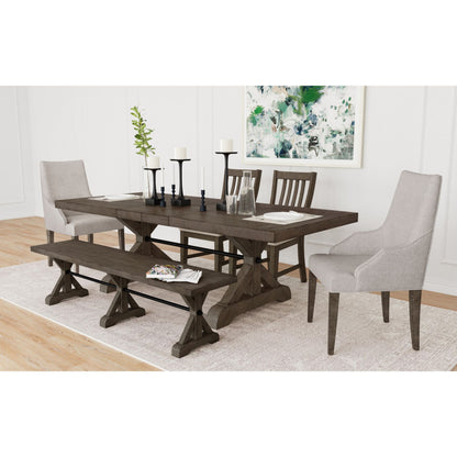 Yellowstone - Dining Table With 2X12" Leaves - Gray