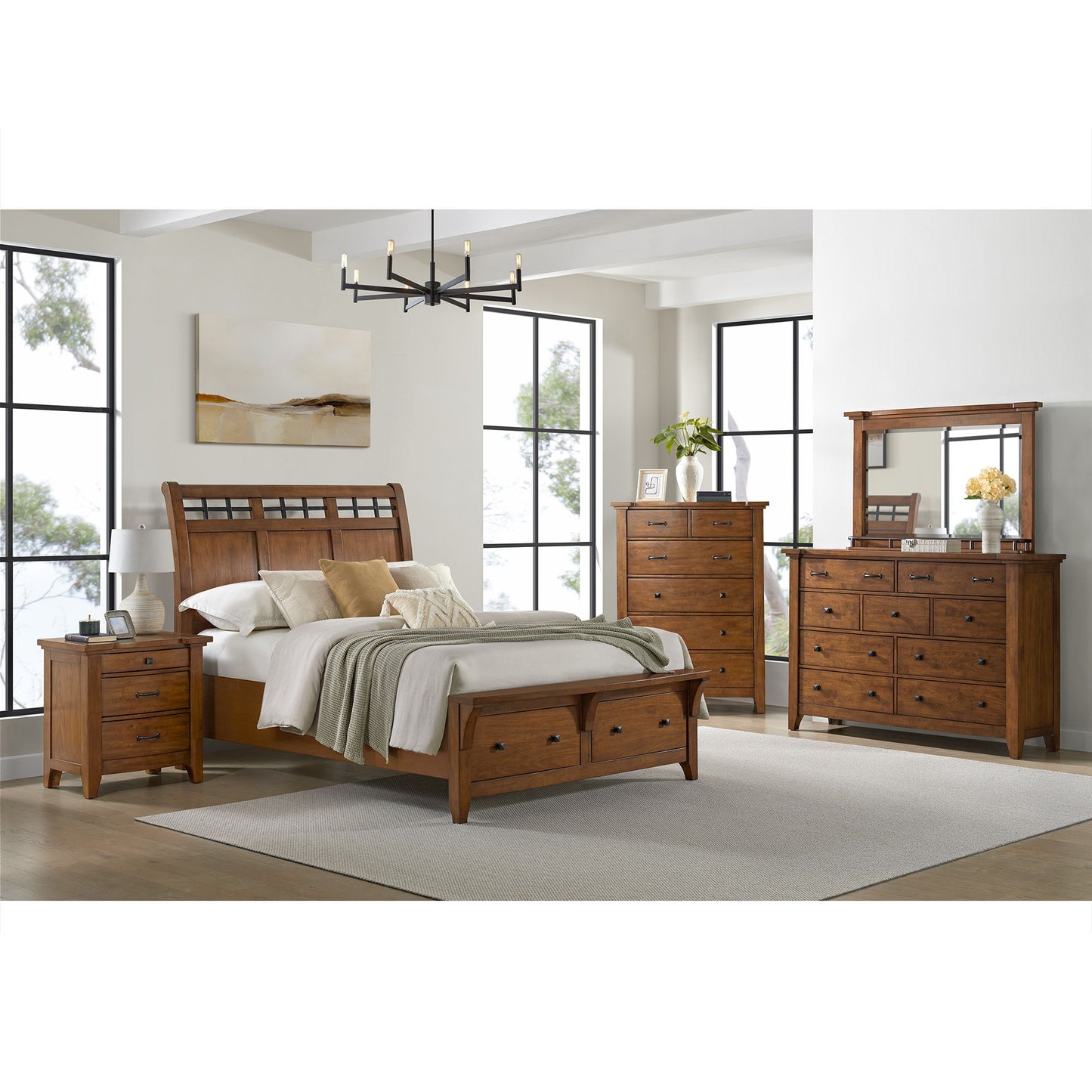 Gage - 6-Drawer Chest - Chestnut