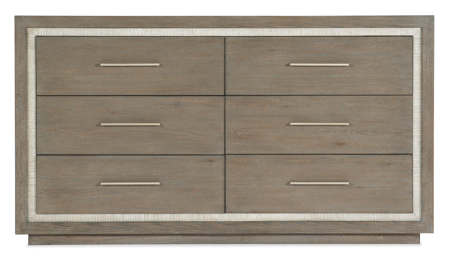 Serenity - Mainstay 6-Drawer Dresser - Gray