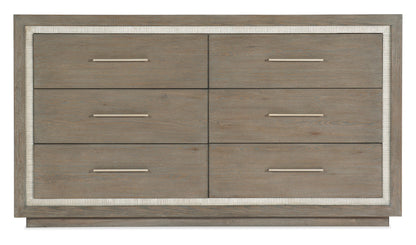 Serenity - Mainstay 6-Drawer Dresser - Gray