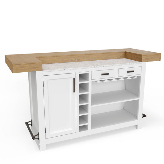 Americana Modern Dining - Bar With Quartz Insert - Cotton