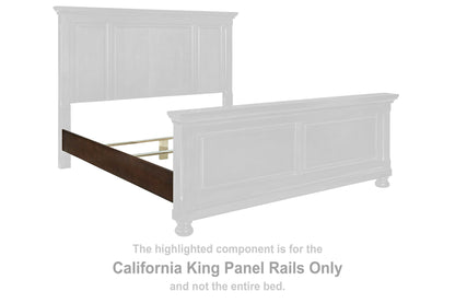 Porter - California King Panel Rails - Rustic Brown
