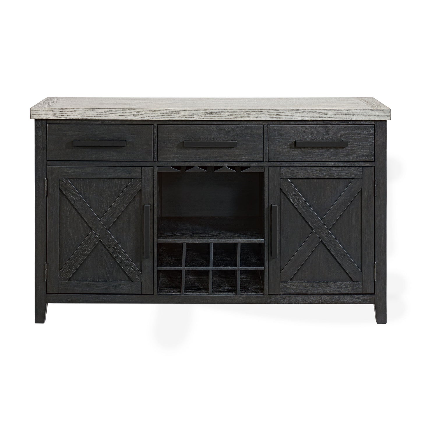 Axel - Server - Light Gray / Espresso
