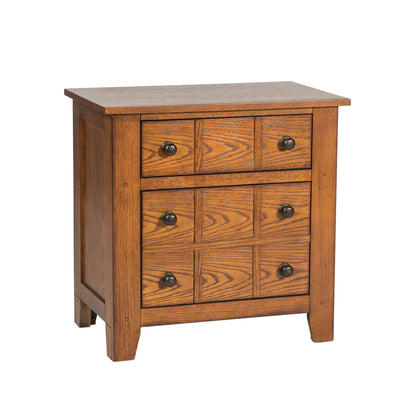 Grandpas Cabin - Nightstand - Aged Oak