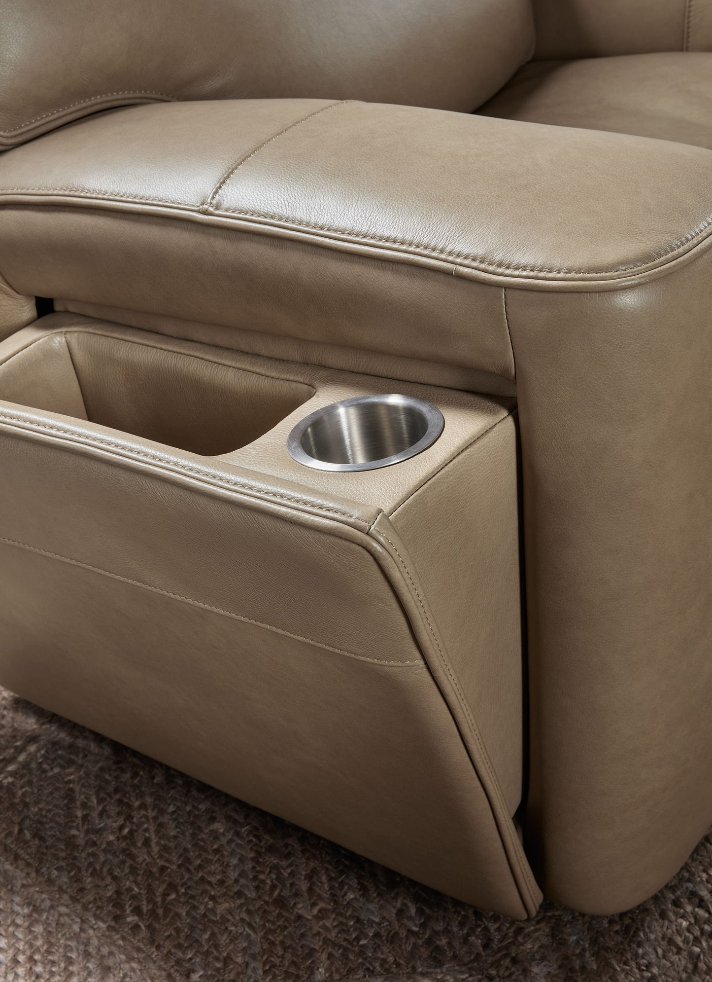 MS - Riverton Power Gliding Recliner With Power Headrest And Lumbar - Brown