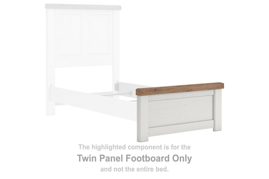Savonport - Twin Panel Footboard - White / Brown
