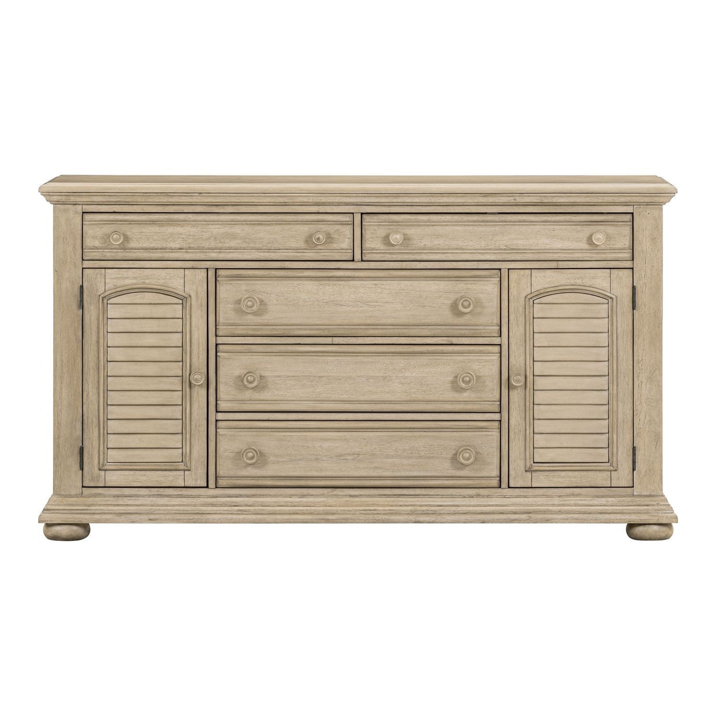 Summer House - 2 Door 5 Drawer Dresser - Sand Dune