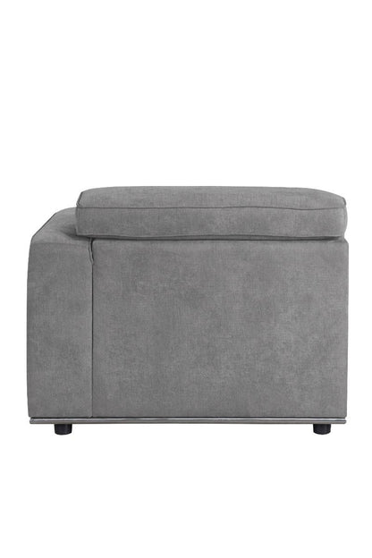 Alwin - Modular Rf Chaise - Dark Gray Fabric