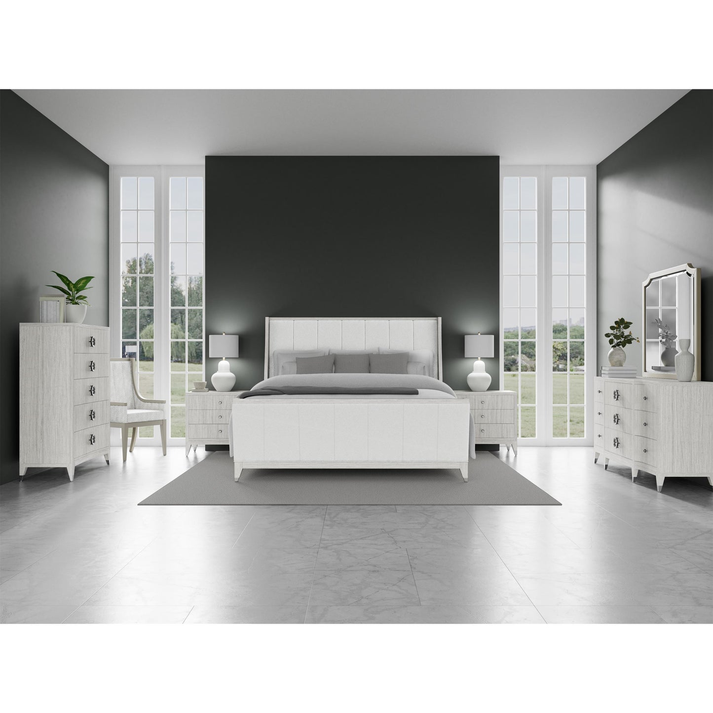 Hepburn - 5 Drawer Chest - White