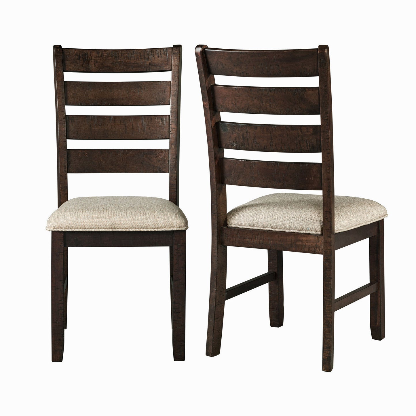 Jax - Ladder Back Side Chair (Set of 2) - Smokey Walnut