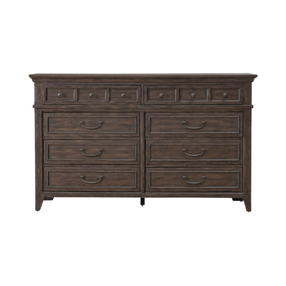 Paradise Valley - 8 Drawer Dresser - Saddle Brown