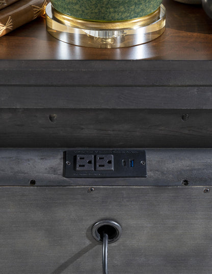 Fenmore - Nightstand - Mocha And Distressed Cherry
