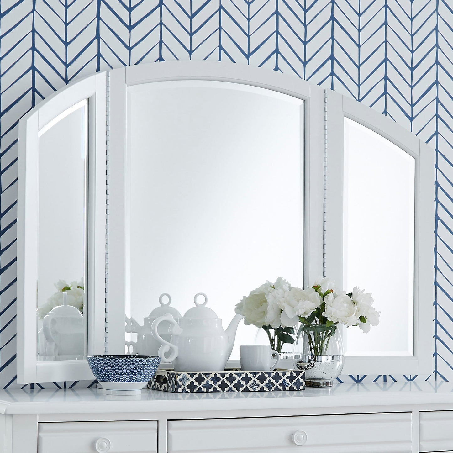 Summer House - Vanity Mirror - Oyster White