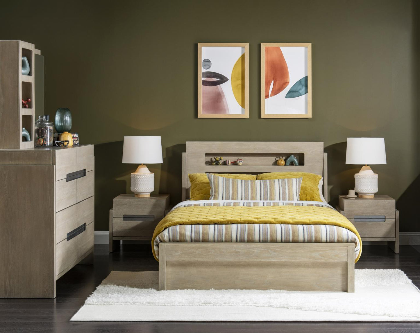 District - Nightstand - Weathered Oak