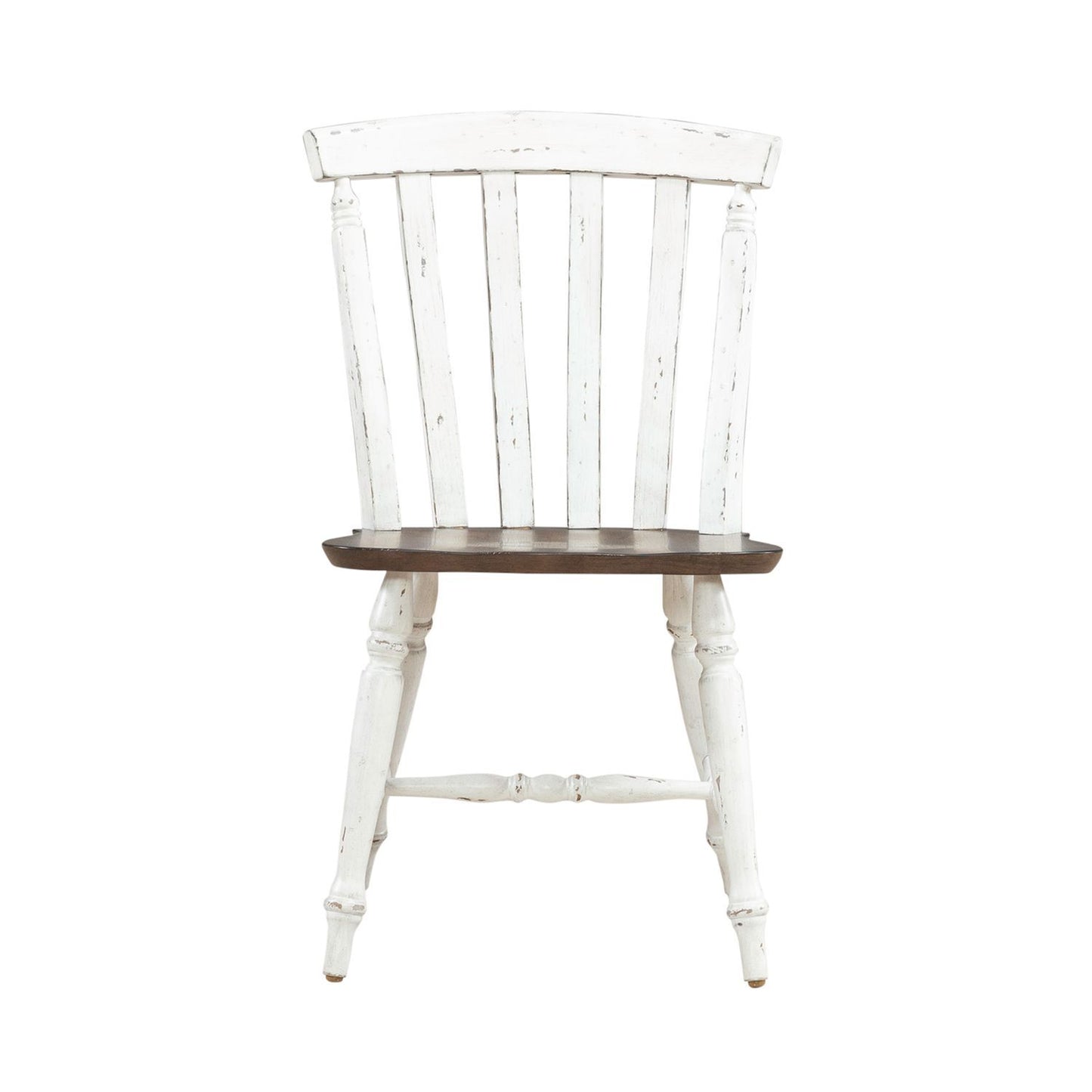 Al Fresco - Slat Back Side Chair - Graphite & Whitestone