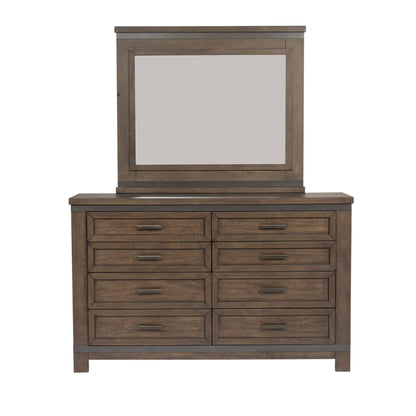 Thornwood Hills - Mirror Metal Strip Accents - Rock Beaten Brown
