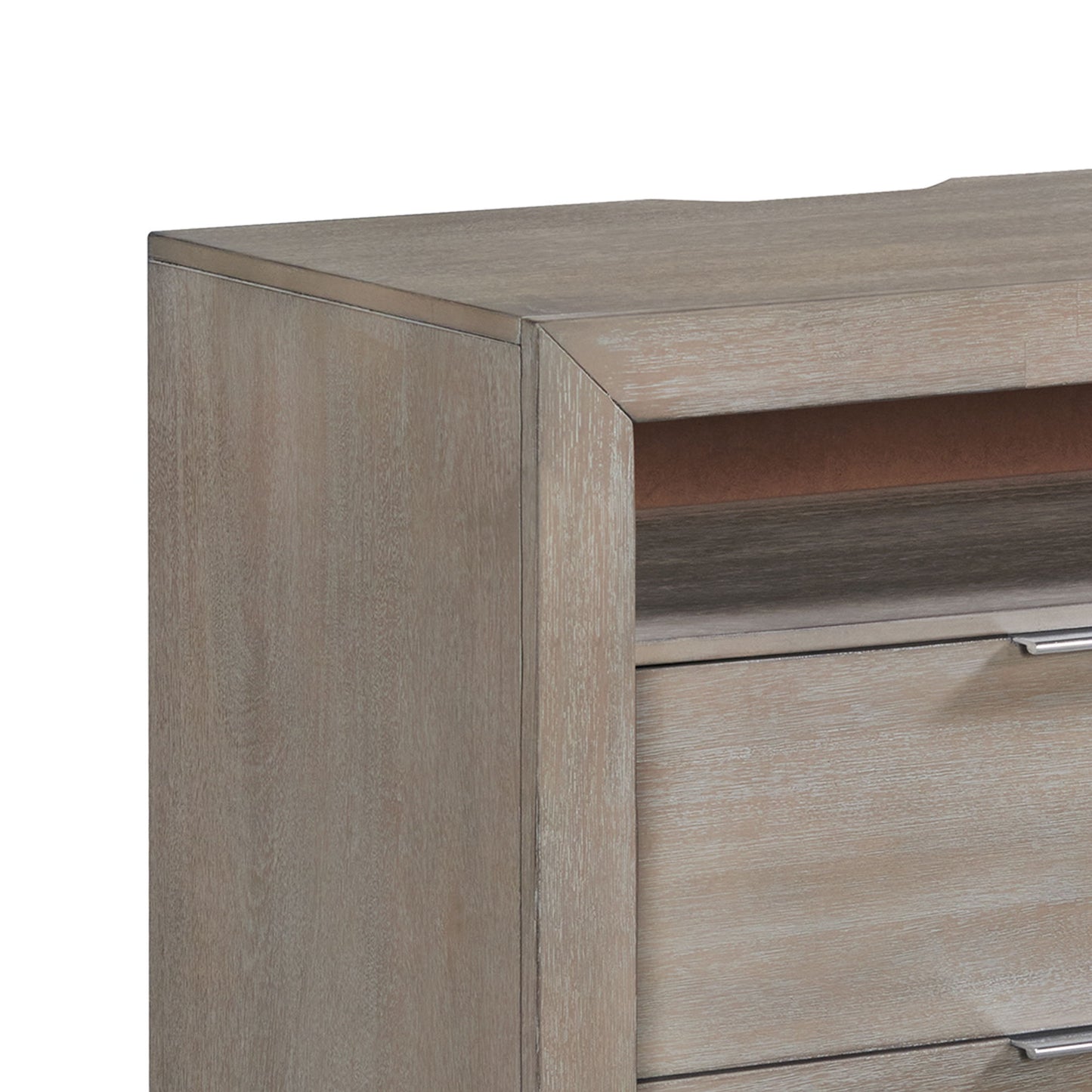 Arcadia - 2-Drawer Nightstand With USB - Gray