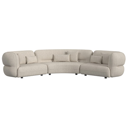 Four Seasons - Sectional Set With 6 Pillows - Camel