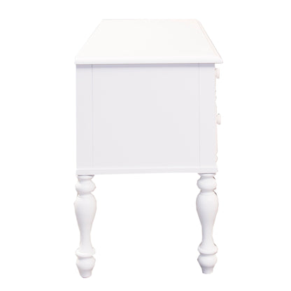 Summer House - Wood Vanity Desk - Oyster White