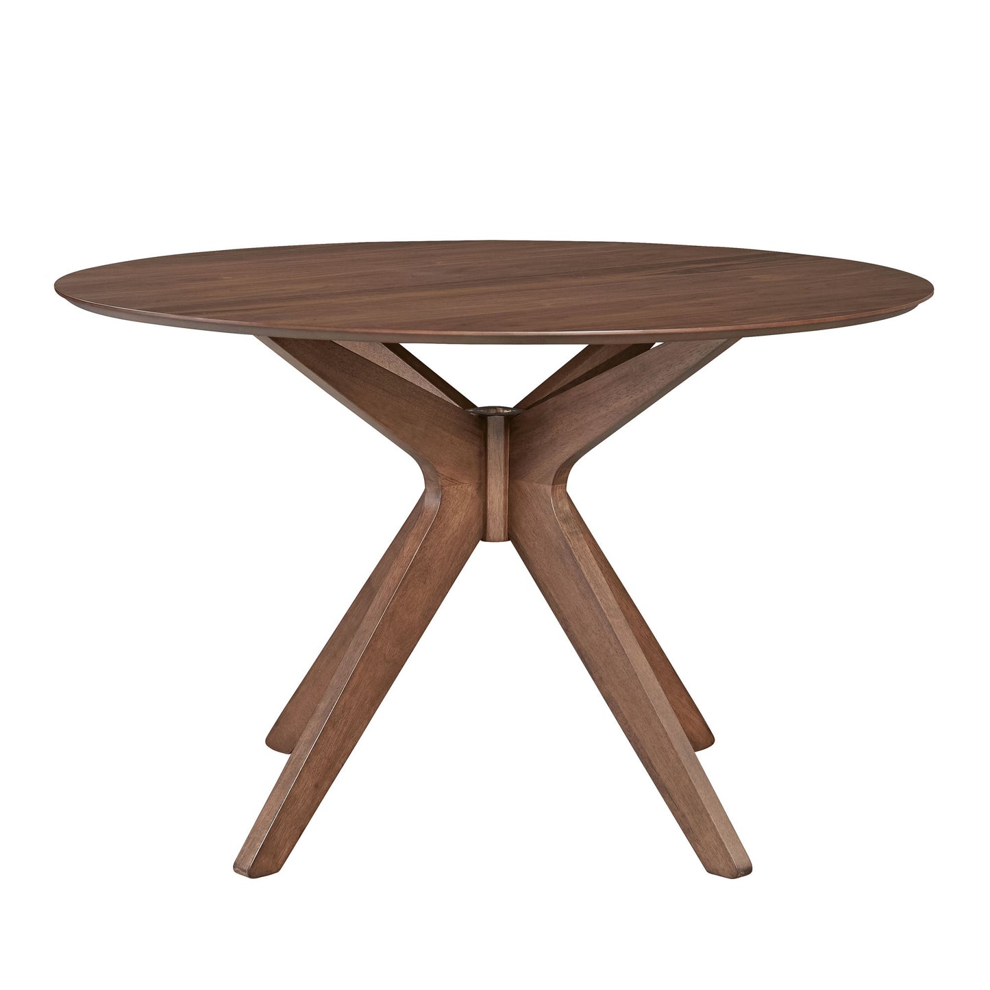 Space Savers - 5 Piece Pedestal Table Set - Walnut