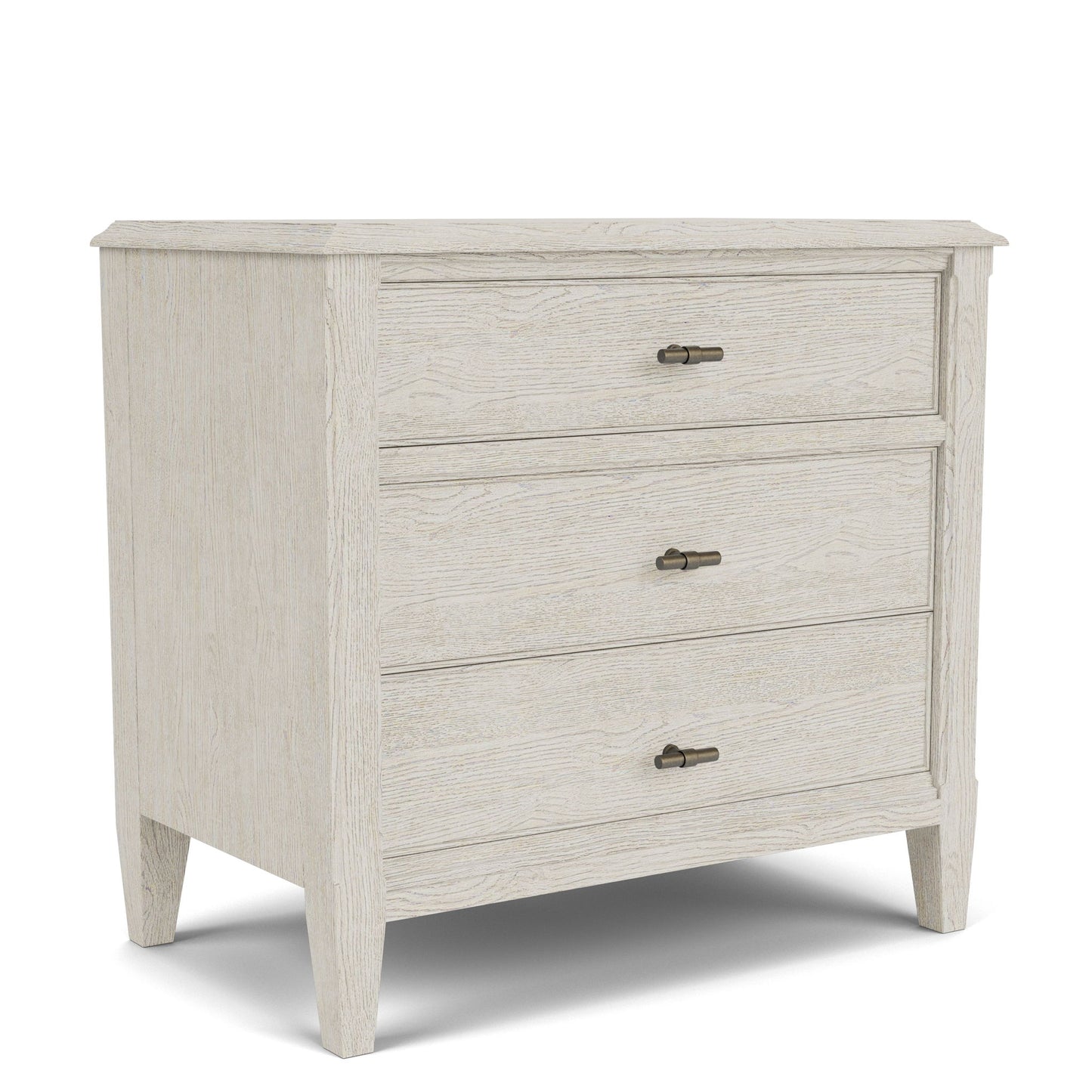 Carmella - Three Drawer Nightstand - Pebble Oak