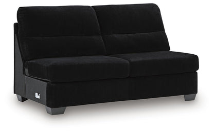 SimpleJoy - Armless Loveseat - Onyx