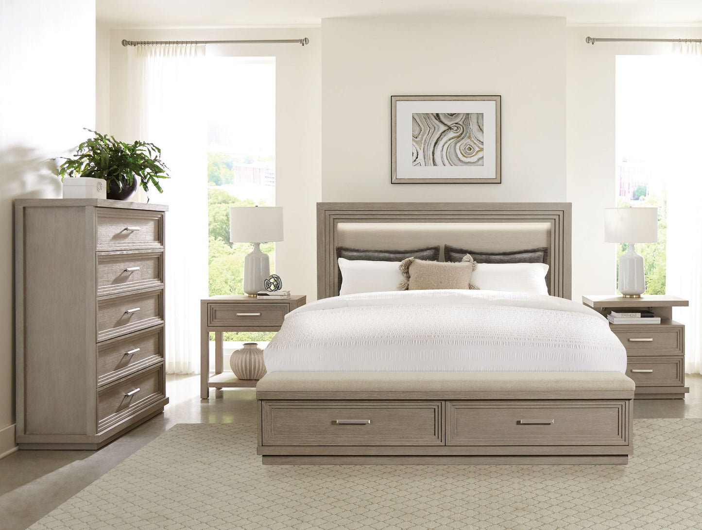 Cascade - 2 Drawer Nightstand