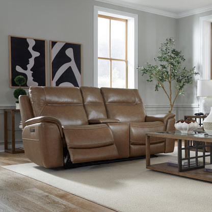 Collins - Loveseat With Console P3 & ZG - York Chestnut