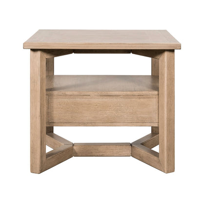 Proximity Place - Rectangular End Table - Barley Buff