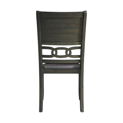 Amherst - Dining Side Chair With Fabric Cushion Side Stretcher (Set of 2) - Gray Finish