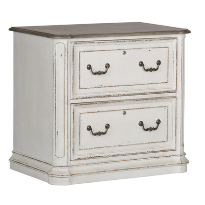 Magnolia Manor - Jr Executive Media Lateral File - Antique White