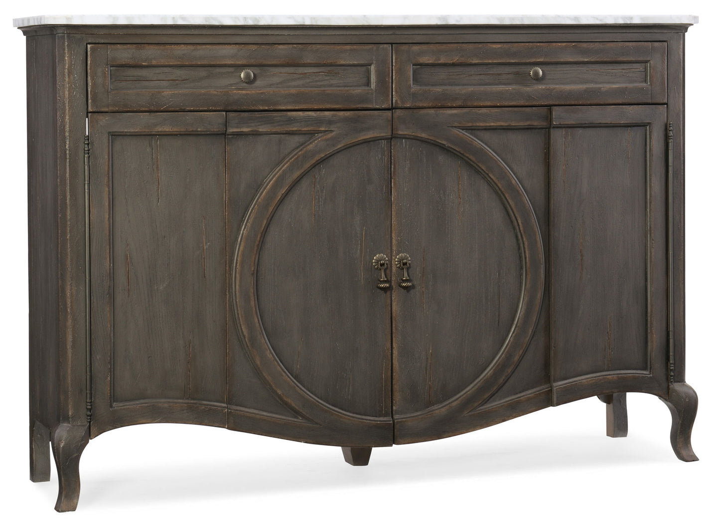 Melange - Arabella 4-Door Two-Drawer Credenza - Dark Gray