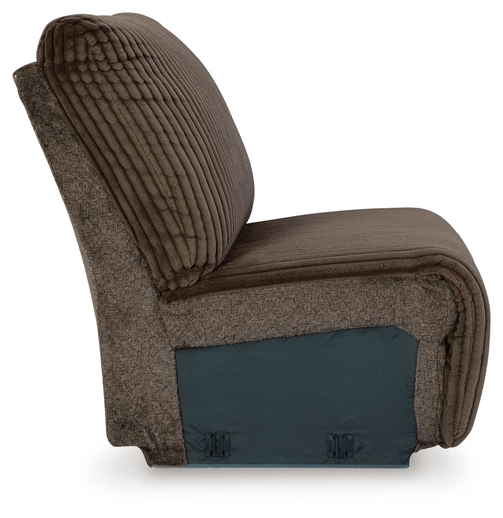 Top Tier - Armless Chair - Chocolate