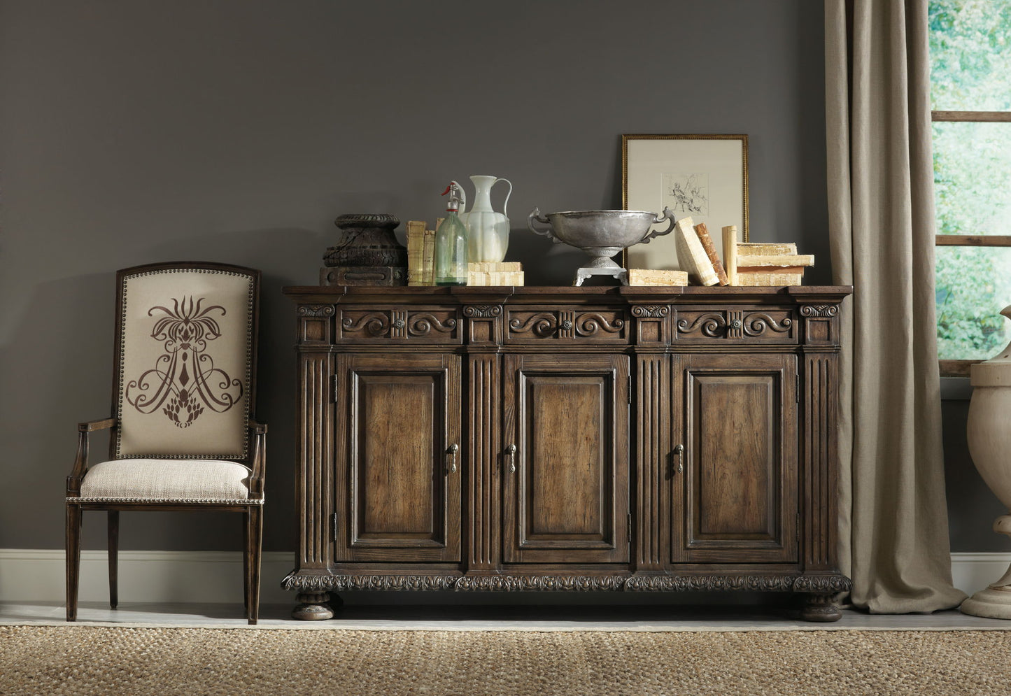 Rhapsody - 72" Credenza - Dark Brown