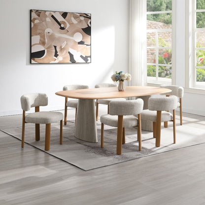 Ogin - Side Chair (Set of 2) - Beige & Gray