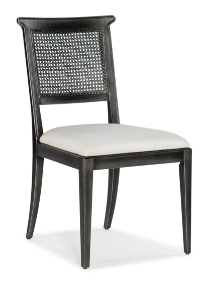 Charleston - Upholstered Seat Side Chair (Set of 2) - Black / Gray