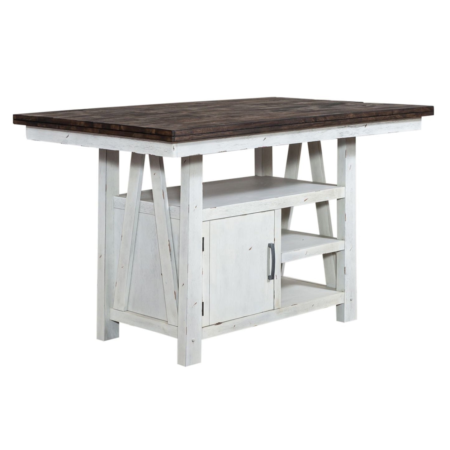 Farmhouse - Gathering Table - Two Tone White / Wood Tone