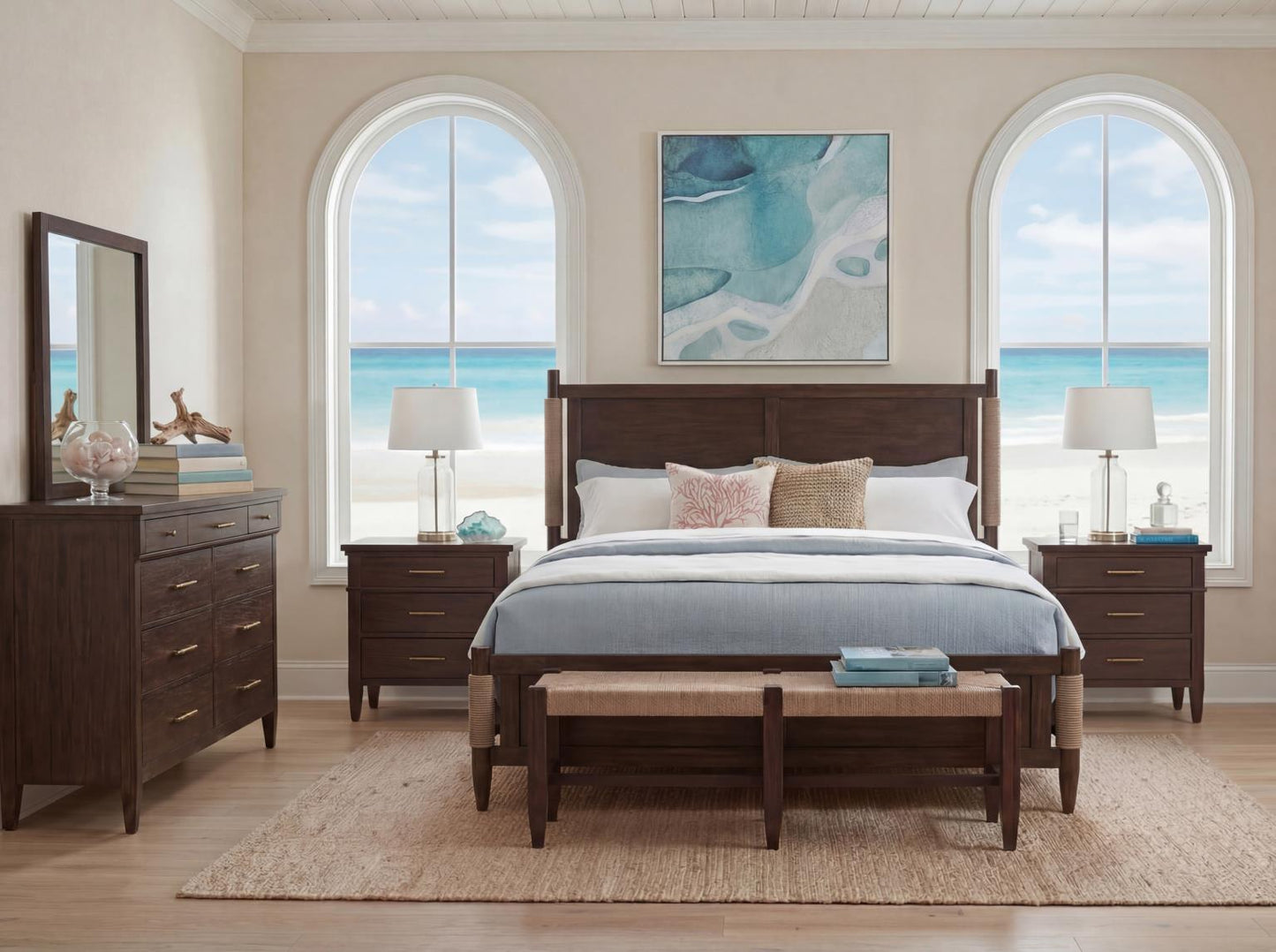 Reflections - Upholstered Sleigh Bed