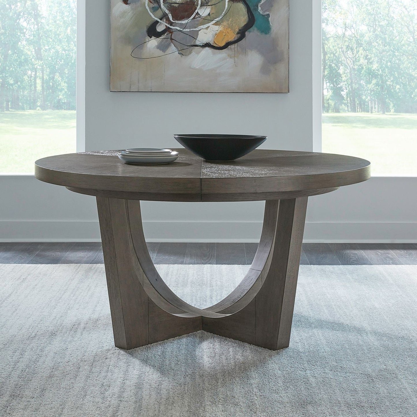 Cascade Falls - Pedestal Table - Satin Espresso