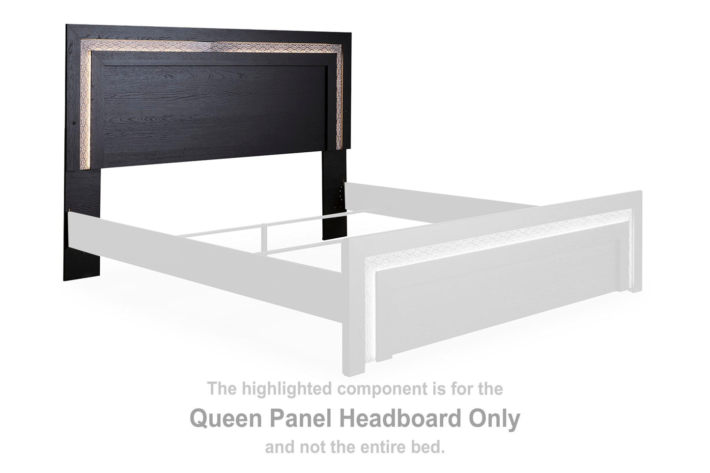 Brizmore - Queen Panel Headboard - Black