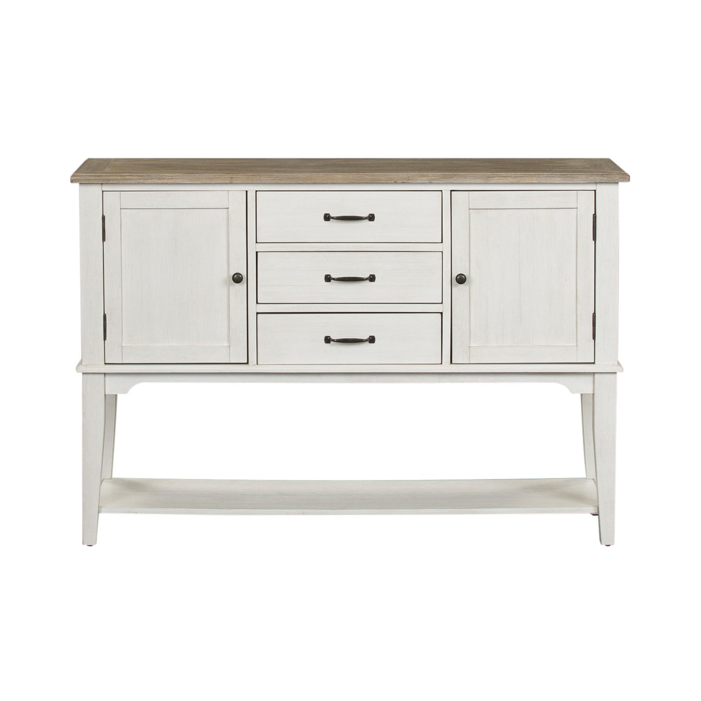Summerville - Server - Soft White Wash / Wirebrushed Gray