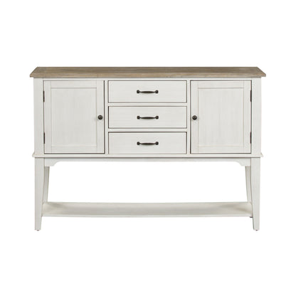 Summerville - Server - Soft White Wash / Wirebrushed Gray