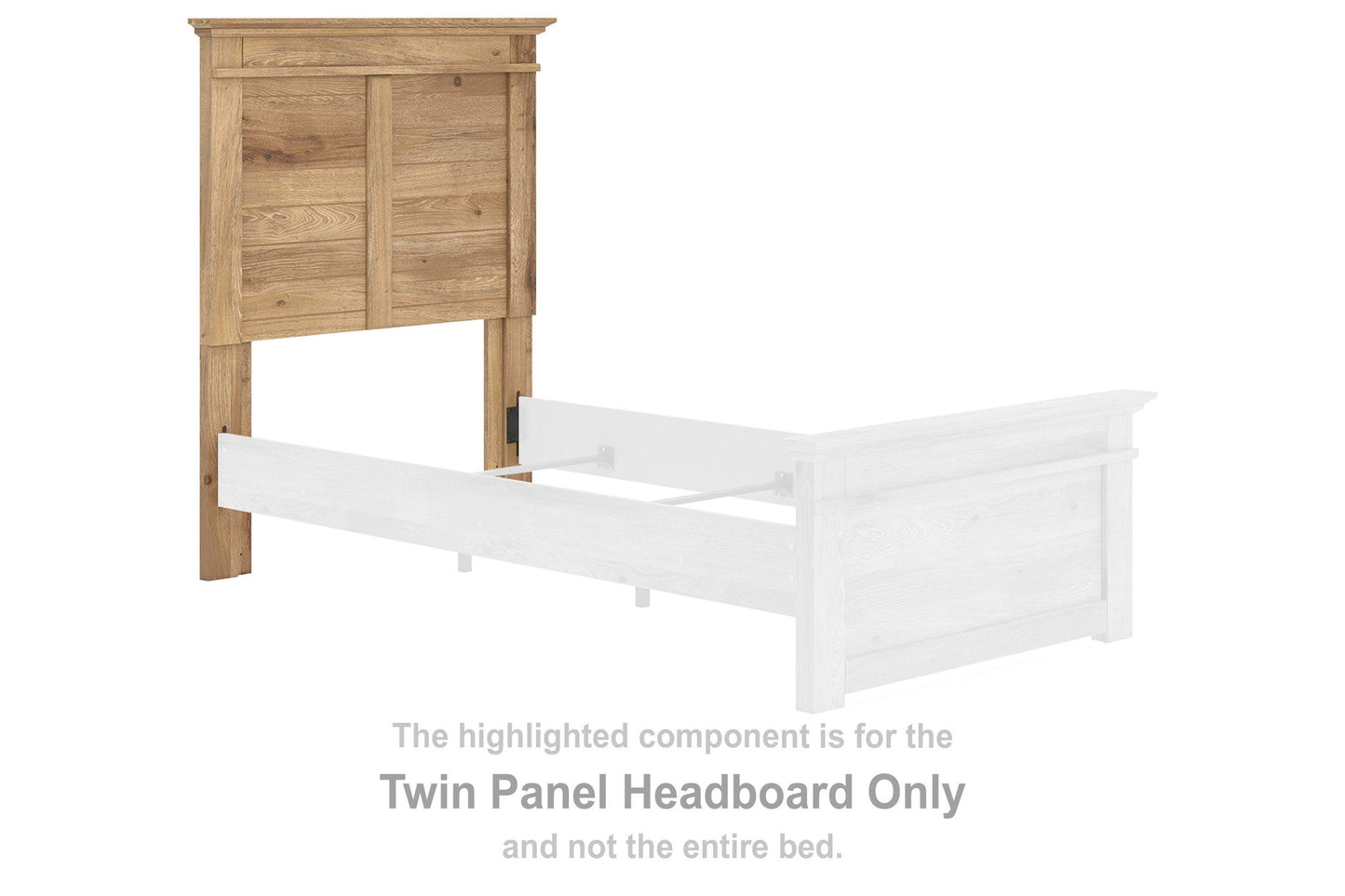 Makidern - Twin Panel Headboard - Tan
