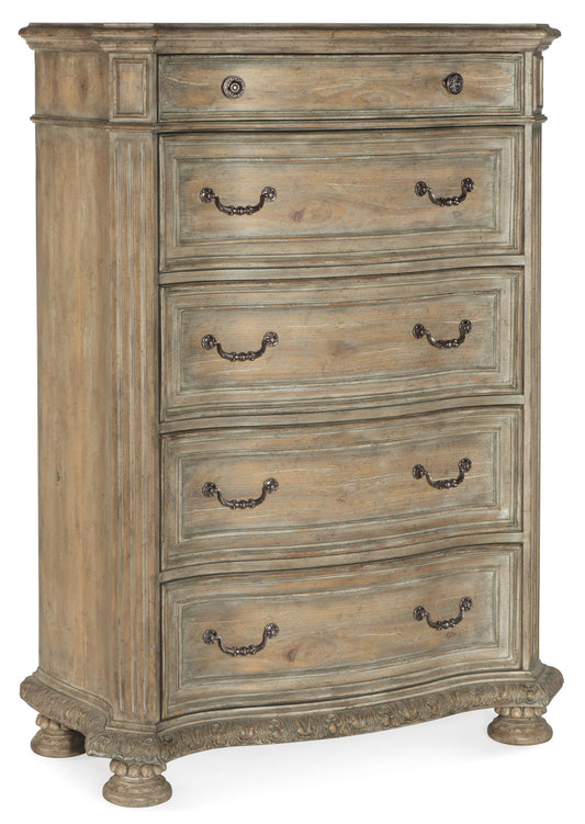 Castella - 5-Drawer Chest - Light Brown