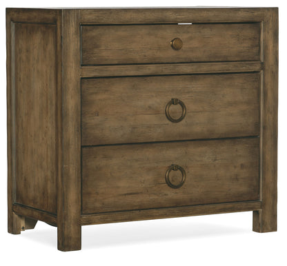 Sundance - 3-Drawer Nightstand - Dark Brown