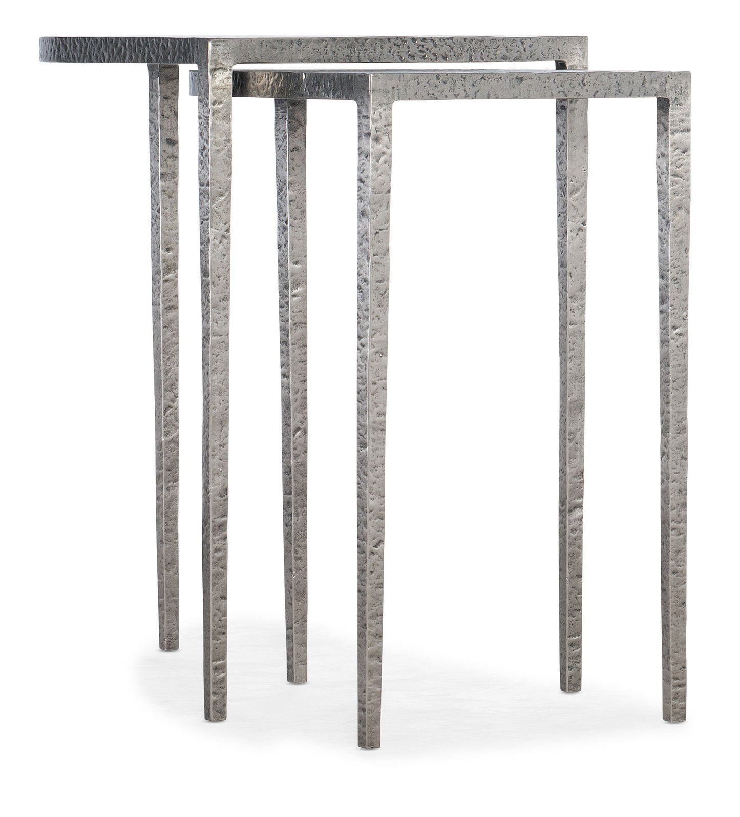 Chapman - Metal Nesting Tables - Pearl Silver