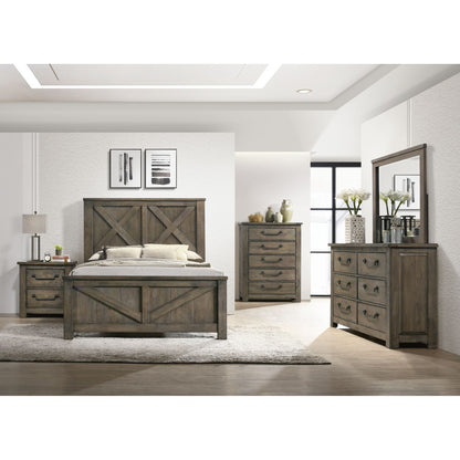 Maverick - Nightstand With USB - Gray