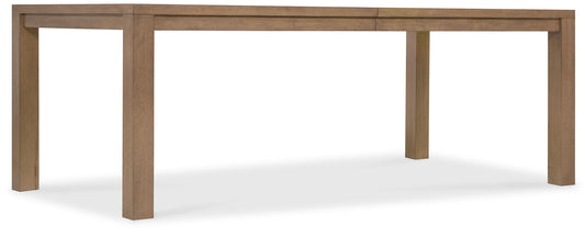 Sonnet - Rectangular Dining Table With One 18" Leaf - Dark Gray / Light Brown